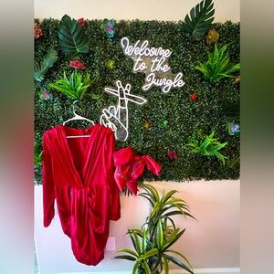 Satin dress size Large